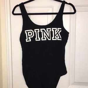 PINK black bodysuit
